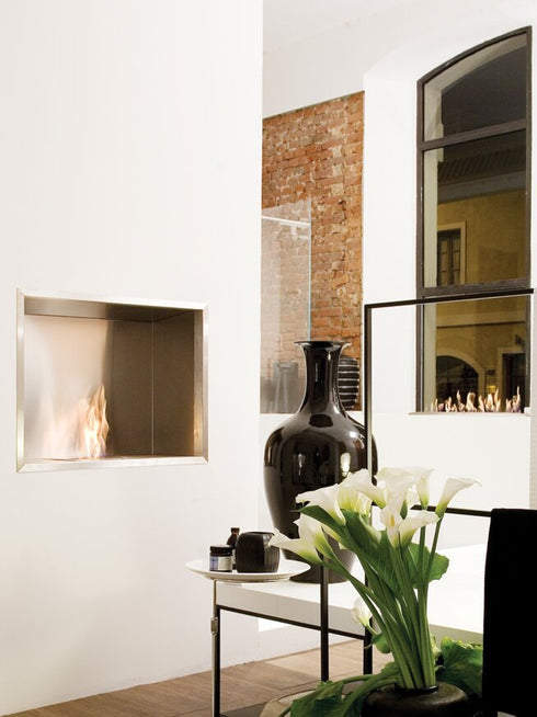 Ecosmart Fire Flex 32SS Single Sided Fireplace Insert - Black Finish / Black Burner - ESF.FX.32SS.B